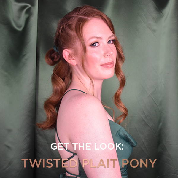 TWISTED PLAIT PONY - HOW TO DO A SIMPLE UPDO FOR LONG HAIR
