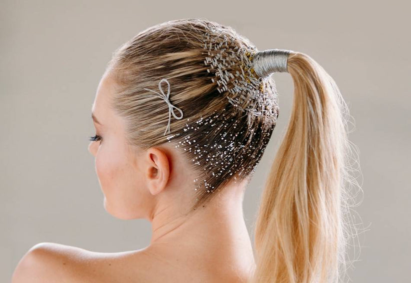 PARTY LOOKS: EMBROIDERED PONYTAIL