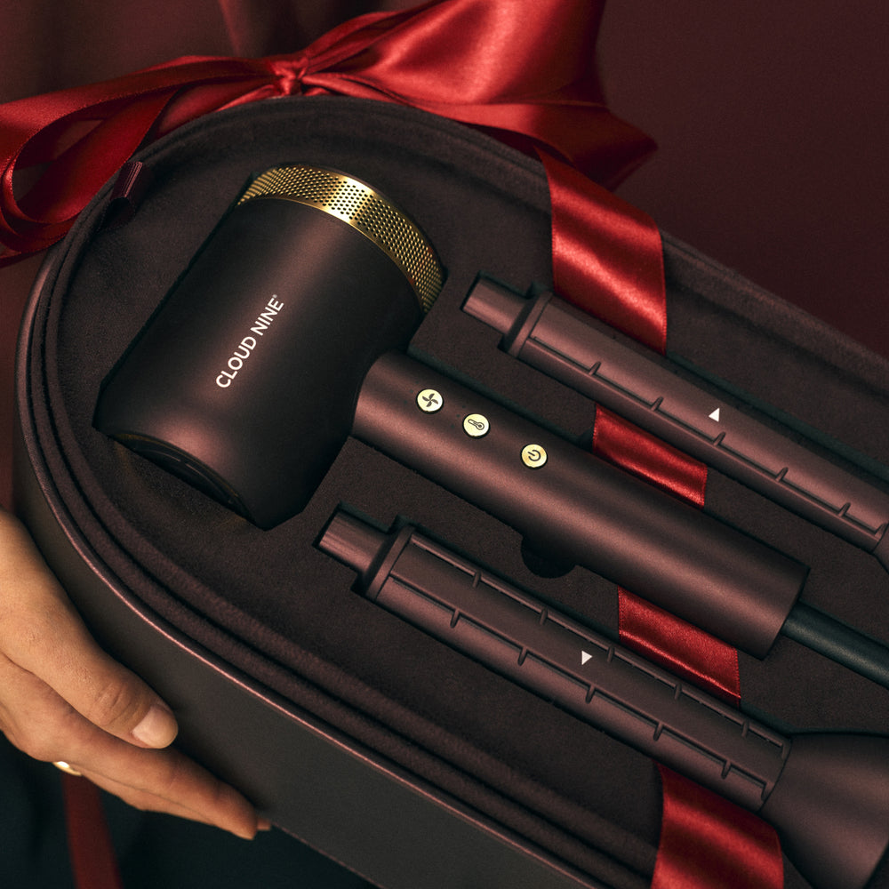 The Dark Burgundy Airshot Pro with Volumizers