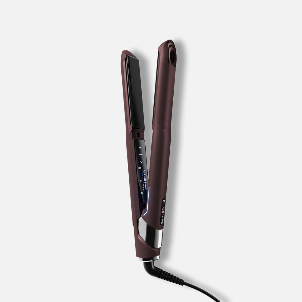 The Original Iron in a Dark Burgundy finish, laid out on a white background. 