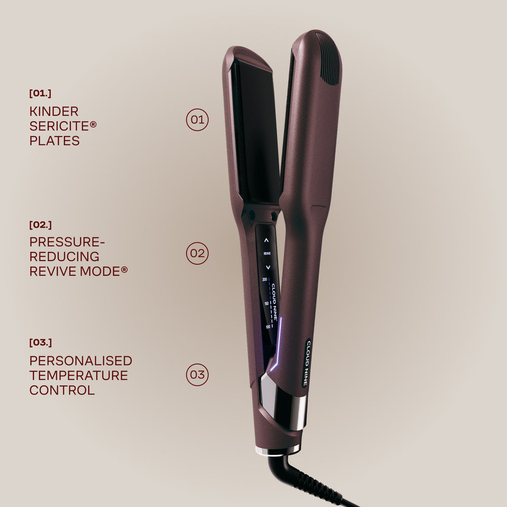The Dark Burgundy Wide Iron for Salon Retail
