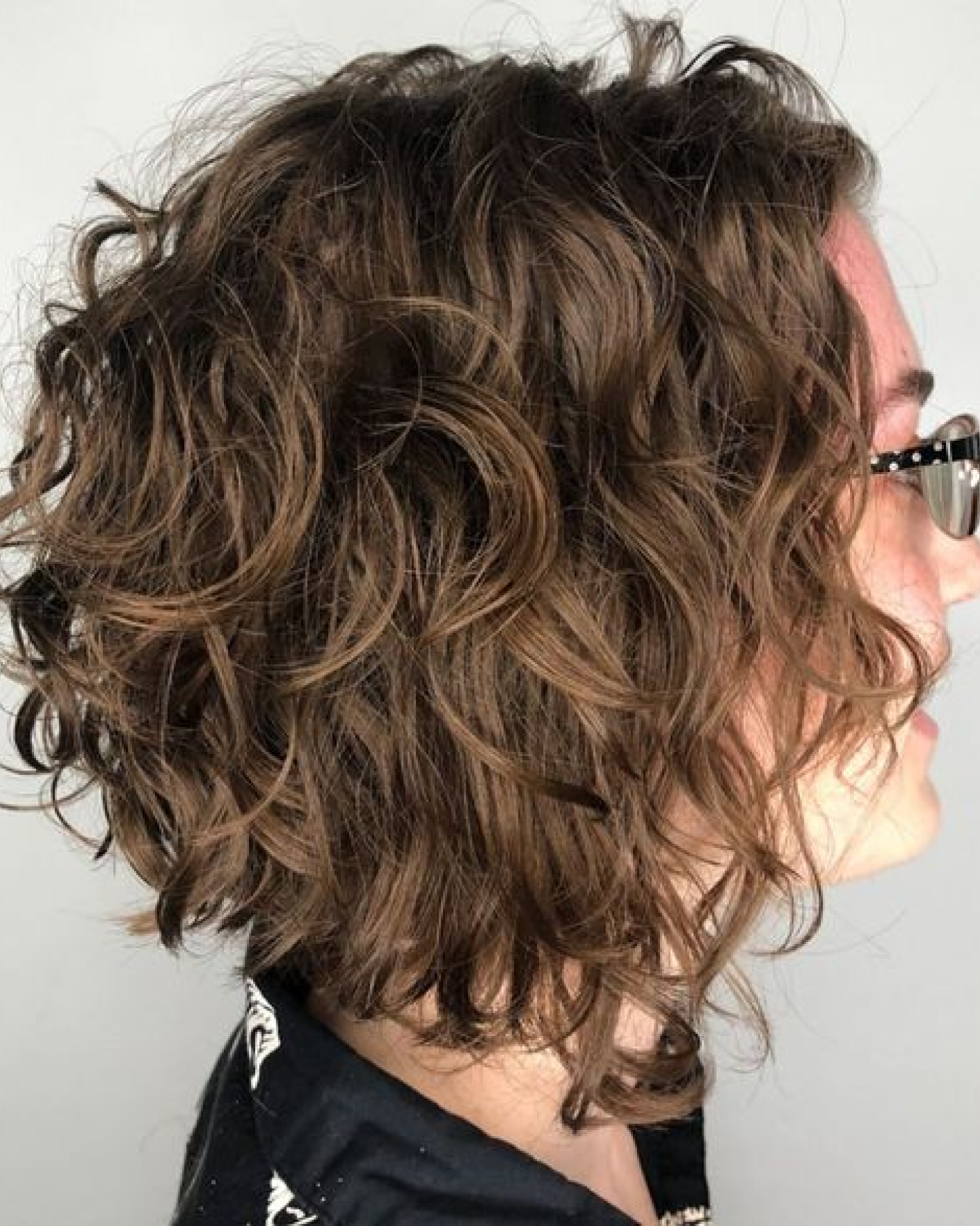 Curly Inverted Bob Haircut
