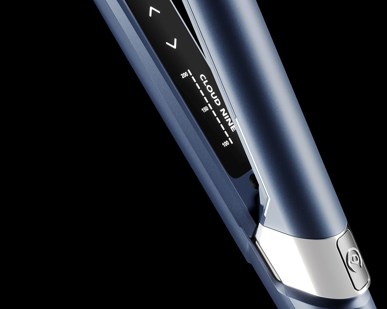 Close up of the variable temperature control setting on the 2-in-1 Contouring Iron Pro.